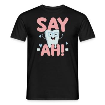 Future Dentist Dentistry Dental Surgeon Hygienist - Men's T-Shirt - black - Front - AI Model Male 178 light (178cm)