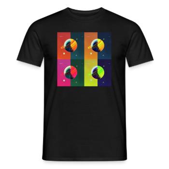 Planetbunt Candy-Pop,Grunge-Style - Men's T-Shirt - black - Front - AI Model Male 178 light (178cm)