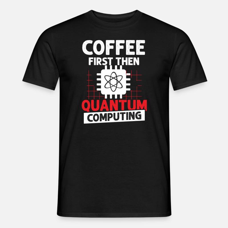 Quantenphysik Qubit - Männer T-Shirt - Schwarz