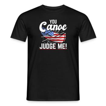 Drapeau Canoë Canoë extérieur Kayak - T-shirt homme - noir - Devant - AI Model Male 178 light (178cm)