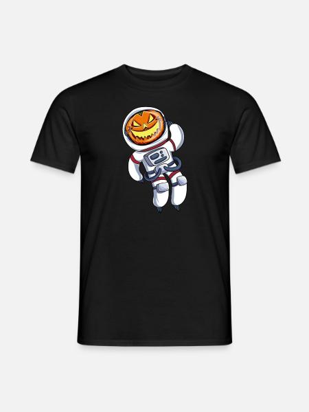 Astronaut Pumpkin Head - Men's T-Shirt - black