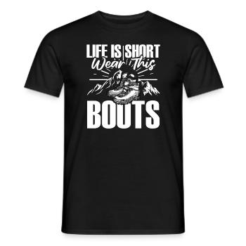 Randonnée Chaussures de randonnée Randonnée - T-shirt homme - noir - Devant - AI Model Male 178 light (178cm)