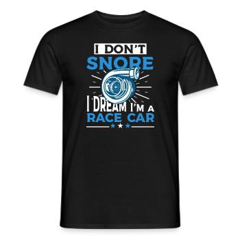I don't snore Funny snoring - Men's T-Shirt - black - Front - AI Model Male 178 light (178cm)