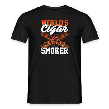 Fumer du tabac Fumer les amateurs de cigares - T-shirt homme - noir - Devant - AI Model Male 178 light (178cm)
