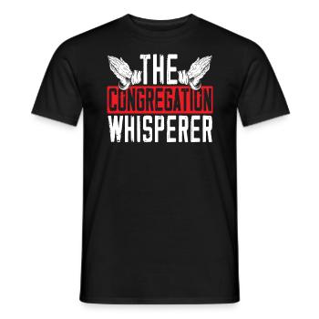The Congregation Whisperer Pastor Preacher - Men's T-Shirt - black - Front - AI Model Male 178 light (178cm)