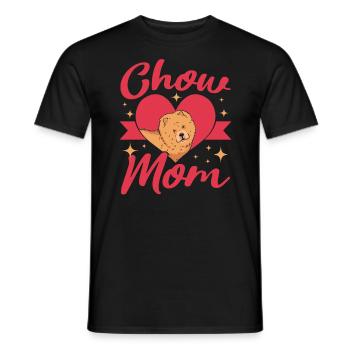 Chow Maman Chien Propriétaire Puppy Lover Paw Love Doggy Pup - T-shirt homme - noir - Devant - AI Model Male 178 light (178cm)