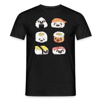 Carlin Propriétaire Chien Amoureux Puppy Paw Love Foodie - T-shirt homme - noir - Devant - AI Model Male 178 light (178cm)