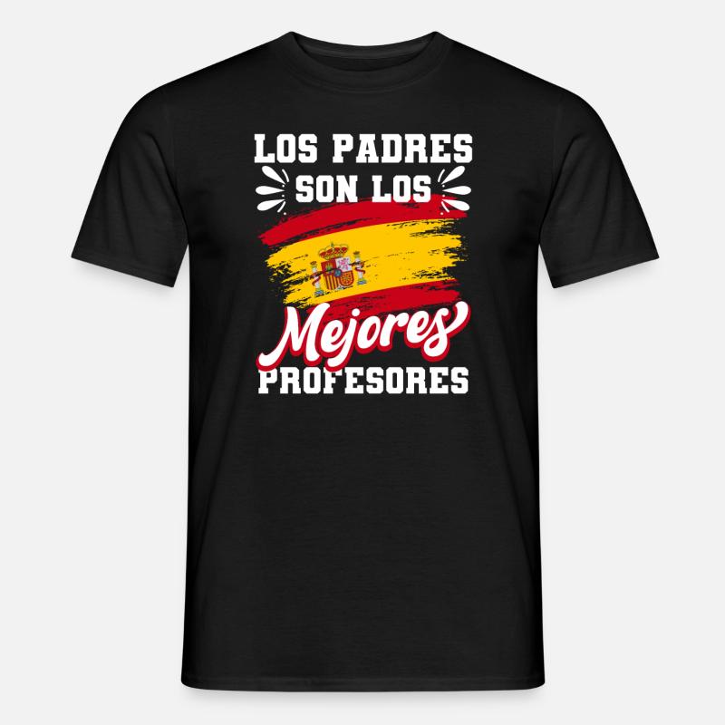 Spanish Papa Daddy Best Daddy - Men's T-Shirt - black