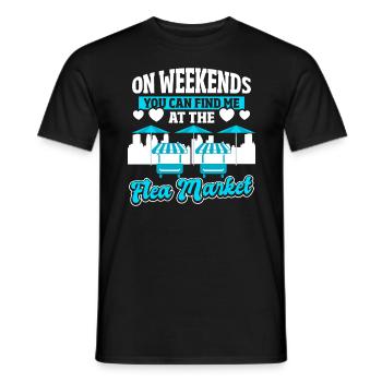 Sammlerstücke Tauschbörse Junkie Verkäufer - Männer T-Shirt - Schwarz - Vorne - AI Model Male 178 light (178cm)