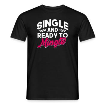 Herz Anti Valentinstag Hasser - Männer T-Shirt - Schwarz - Vorne - AI Model Male 178 light (178cm)
