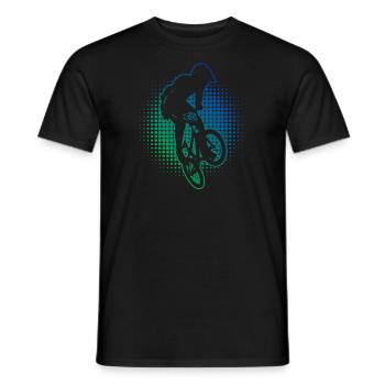 bmx boys cycling bike bmx bicycle men - Men's T-Shirt - black - Front - AI Model Male 178 light (178cm)