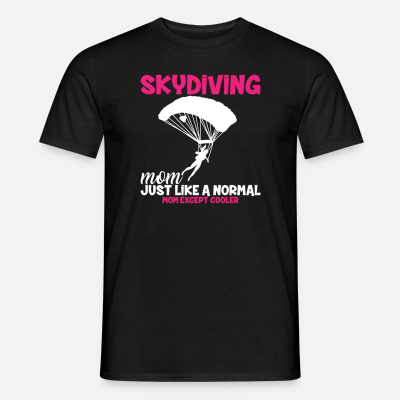 Skydiving Mom Fallschirm - Männer T-Shirt - Schwarz