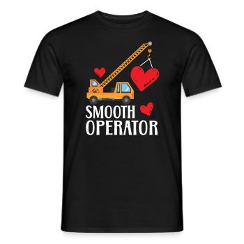 Smooth Operator Valentinstag Herztag Amor - Männer T-Shirt - Schwarz - Vorne - AI Model Male 178 light (178cm)