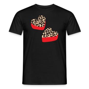 Valentinstag Herztag Amor Liebe Beziehung - Männer T-Shirt - Schwarz - Vorne - AI Model Male 178 light (178cm)