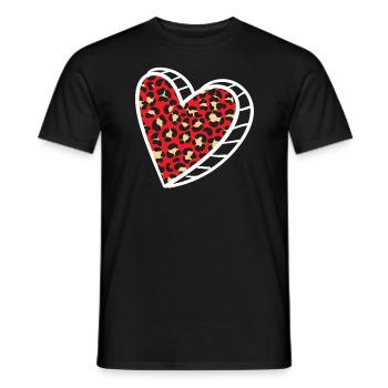 Valentinstag Herztag Amor Liebe Beziehung - Männer T-Shirt - Schwarz - Vorne - AI Model Male 178 light (178cm)