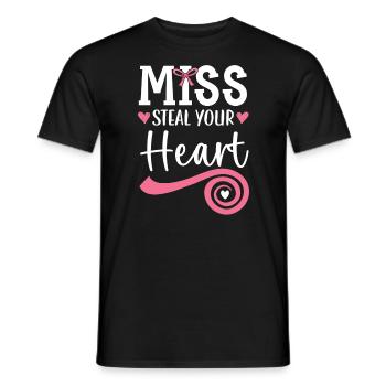 Miss Steal Your Heart Saint-Valentin Jour des cœurs - T-shirt homme - noir - Devant - AI Model Male 178 light (178cm)