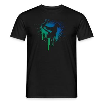 Skateboarder Skater Skating Men Skateboard - T-shirt homme - noir - Devant - AI Model Male 178 light (178cm)