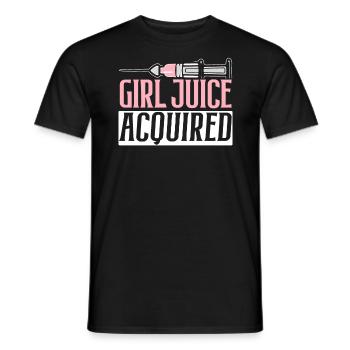 Une fille Juiced a acquis LGBTQ Pride Transgenre - T-shirt homme - noir - Devant - AI Model Male 178 light (178cm)
