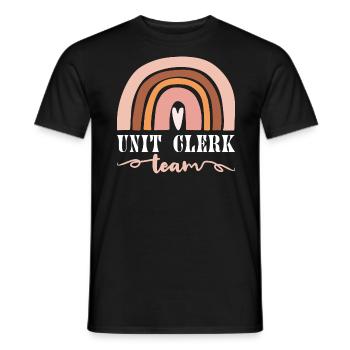 Équipe Commis Surveillant D Unité Arc-En-Ciel - T-shirt homme - noir - Devant - AI Model Male 178 light (178cm)