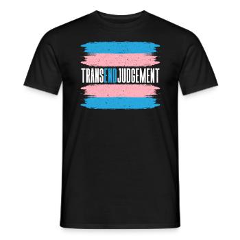 Transend-Urteil LGBTQ Transgender-Rechte - Männer T-Shirt - Schwarz - Vorne - AI Model Male 178 light (178cm)