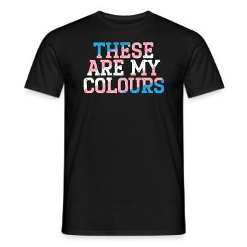 Das sind meine Farben LGBTQ Transgender Rechte - Männer T-Shirt - Schwarz - Vorne - AI Model Male 178 light (178cm)