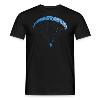 Men's Paraglider Paragliding Paragliding Paragliding - Men's T-Shirt - black - Front - AI Model Male 178 light (178cm)