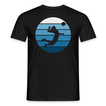 Volleyball Volleyball Femmes Volley Hommes - T-shirt homme - noir - Devant - AI Model Male 178 light (178cm)