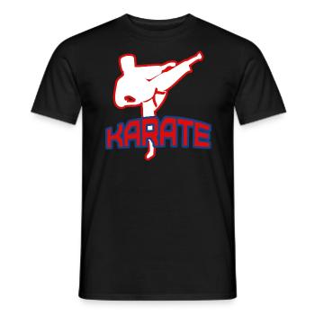 Karate Combat Sport - Men's T-Shirt - black - Front - AI Model Male 178 light (178cm)