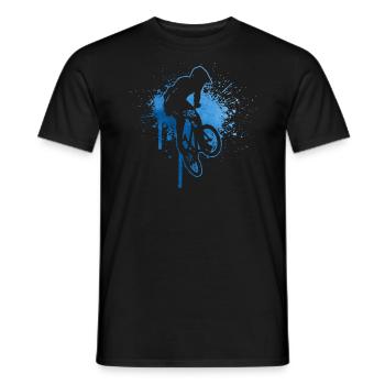 bmx jungen Herren Bike bmx Radfahren Damen - Männer T-Shirt - Schwarz - Vorne - AI Model Male 178 light (178cm)