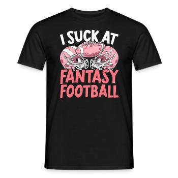 Je suce chez Fantasy Football Auto Draft Sport Lover - T-shirt homme - noir - Devant - AI Model Male 178 light (178cm)