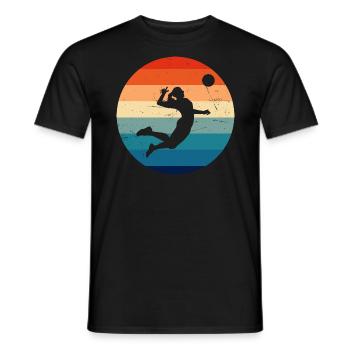 Joueur de volleyball masculin Volleyball féminin Volleyball féminin - T-shirt homme - noir - Devant - AI Model Male 178 light (178cm)