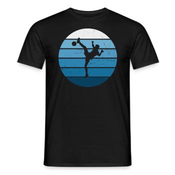 Damen Herren Futnet Spieler Fussballtennis - Männer T-Shirt - Schwarz - Vorne - AI Model Male 178 light (178cm)