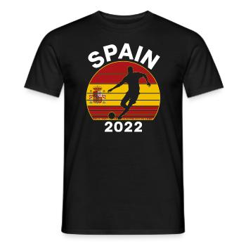 Spanien Deutschland WM Spain Flagge - Männer T-Shirt - Schwarz - Vorne - AI Model Male 178 light (178cm)
