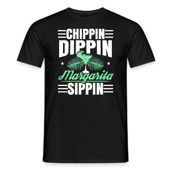 Chippin Dippin Margarita Sippin Cocktail alcoolisé - T-shirt homme - noir - Devant - AI Model Male 178 light (178cm)