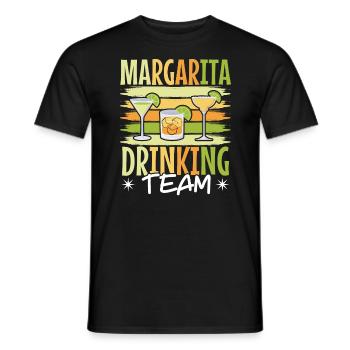 Margarita Drinking Team Cocktail de boissons alcoolisées - T-shirt homme - noir - Devant - AI Model Male 178 light (178cm)