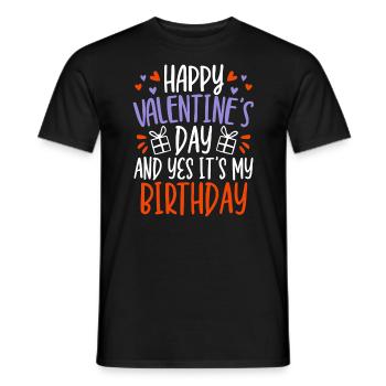 Valentinstag Herztag Amor Liebe Beziehung - Männer T-Shirt - Schwarz - Vorne - AI Model Male 178 light (178cm)
