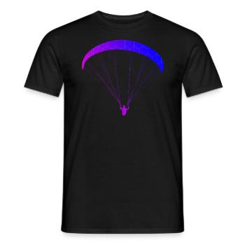 Paragleiten Paragleiter Gleitschirm Parapente - T-shirt homme - noir - Devant - AI Model Male 178 light (178cm)
