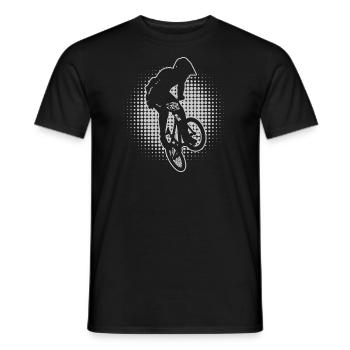 Hommes bmx vélo vélo vélo bmx garçons - T-shirt homme - noir - Devant - AI Model Male 178 light (178cm)