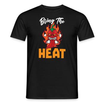 Bring The Heat Chili Spicy Food Lover Chipotle - Men's T-Shirt - black - Front - AI Model Male 178 light (178cm)