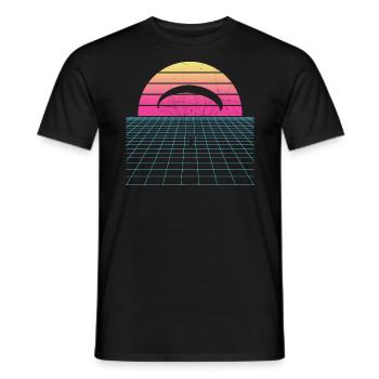 Paragliding Paragliding Paragliding - Men's T-Shirt - black - Front - AI Model Male 178 light (178cm)