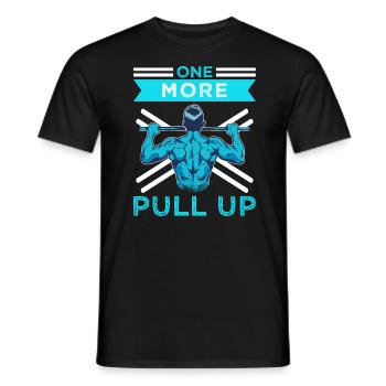 Calisthenics Fitness One more Pull Up - Männer T-Shirt - Schwarz - Vorne - AI Model Male 178 light (178cm)