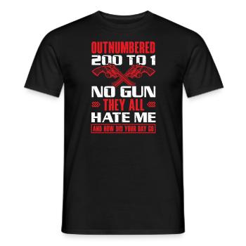 Gefängniswärter des Justizvollzugsbeamten - Männer T-Shirt - Schwarz - Vorne - AI Model Male 178 light (178cm)