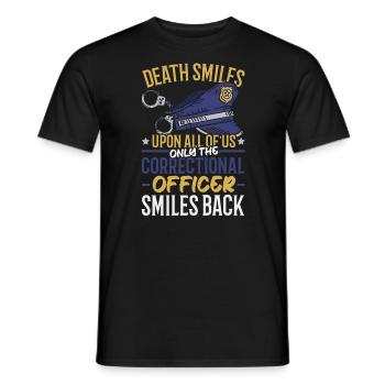 Gefängniswärter des Justizvollzugsbeamten - Männer T-Shirt - Schwarz - Vorne - AI Model Male 178 light (178cm)