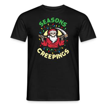 Seasons Creepings Nu Goth Okkulter Hexe Satanismus - Männer T-Shirt - Schwarz - Vorne - AI Model Male 178 light (178cm)