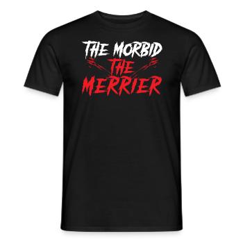 The Morbid The Merrier Nu Goth Okkulte Hexerei - Männer T-Shirt - Schwarz - Vorne - AI Model Male 178 light (178cm)