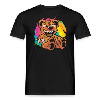 Nu Goth Japanische ästhetische okkulte Hexerei Hexe - Männer T-Shirt - Schwarz - Vorne - AI Model Male 178 light (178cm)
