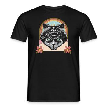 Nu Goth Japanische ästhetische okkulte Hexerei Hexe - Männer T-Shirt - Schwarz - Vorne - AI Model Male 178 light (178cm)