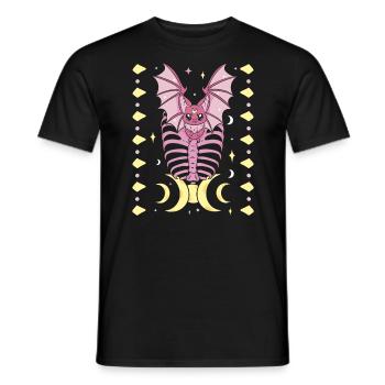 Nu Goth Japanische ästhetische okkulte Hexerei Hexe - Männer T-Shirt - Schwarz - Vorne - AI Model Male 178 light (178cm)