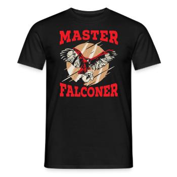 Falknerei Falkenliebhaber Jagdmeister Falkner - Männer T-Shirt - Schwarz - Vorne - AI Model Male 178 light (178cm)
