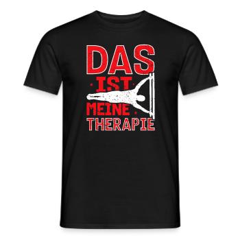 Calisthenics Fitness Das ist meine Therapie - Männer T-Shirt - Schwarz - Vorne - AI Model Male 178 light (178cm)